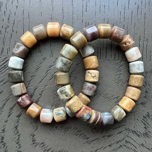 Beautiful Jasper tube bracelet